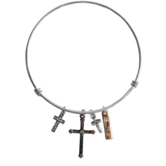 Faith Gear Mixed Crosses Womens Bracelet