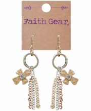 Faith Gear Tassel Crosses Womens Earrings