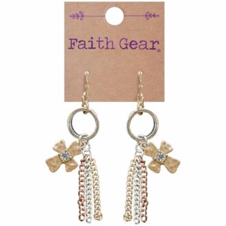 Faith Gear Tassel Crosses Womens Earrings