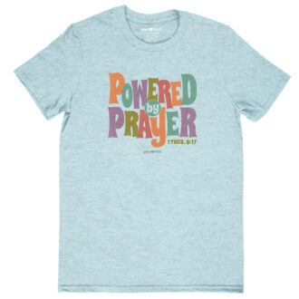 grace & truth Womens T-Shirt Powered By Prayer