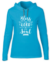 grace & truth Womens Hooded T-Shirt Bless The Lord