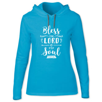 grace & truth Womens Hooded T-Shirt Bless The Lord