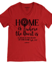 grace & truth Womens V-neck T-Shirt Home Windmill