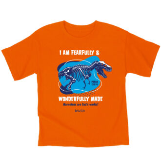 Kerusso Kids T-Shirt Wonderfully Made Dinosaur