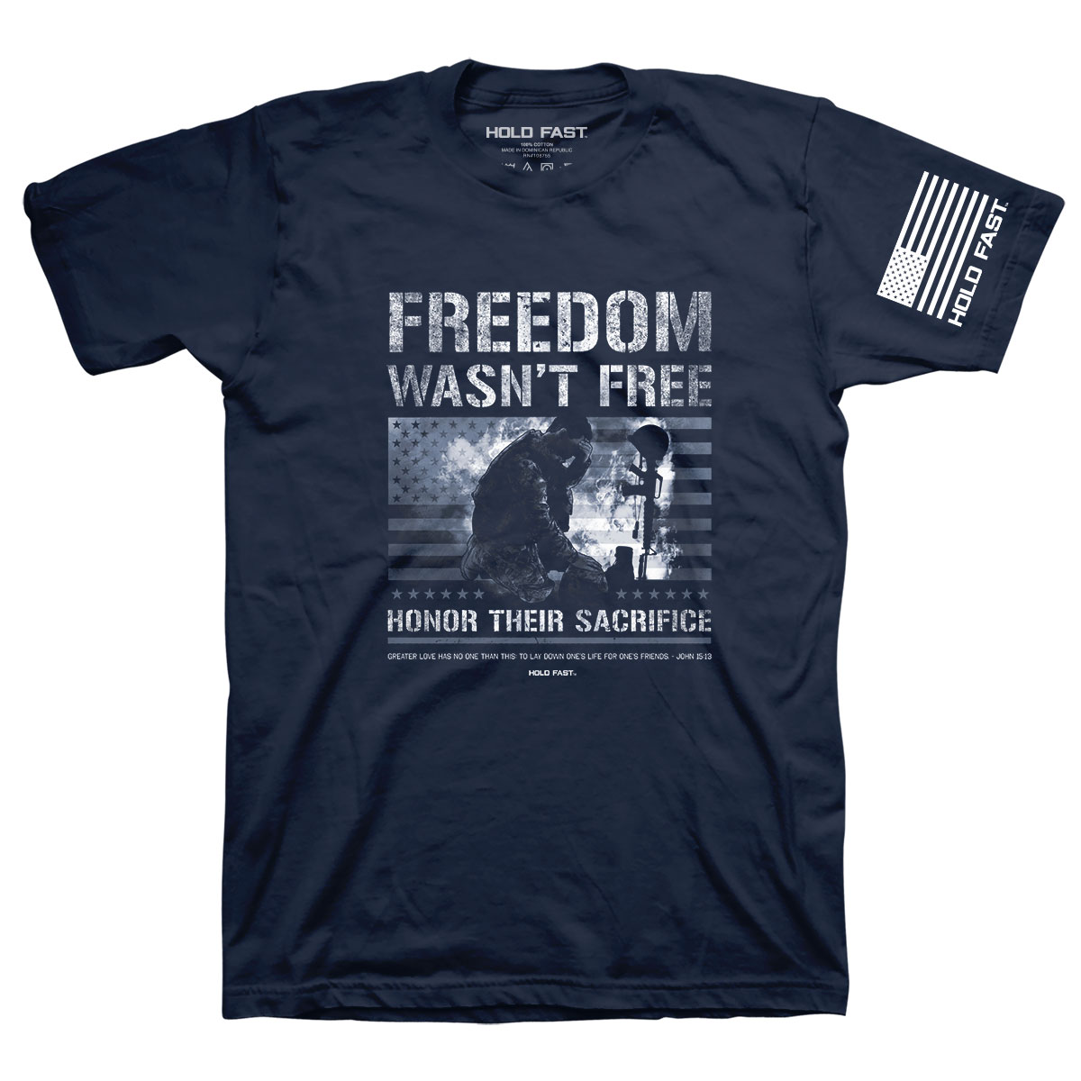 HOLD FAST Mens T-Shirt Freedom Wasn’t Free – christianapostles.com