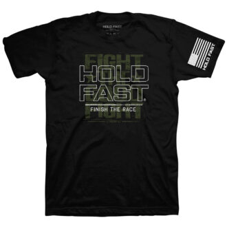 HOLD FAST Mens T-Shirt Finish The Race