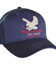 Soar On Wings Patriotic Navy Cap