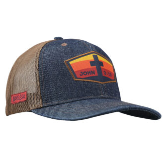 Kerusso Mens Cap John 3:16 Denim