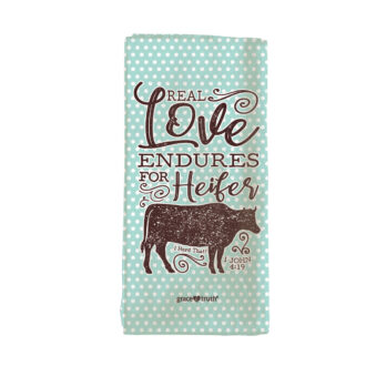 grace & truth Heifer Tea Towel