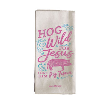 grace & truth Hog Wild Tea Towel